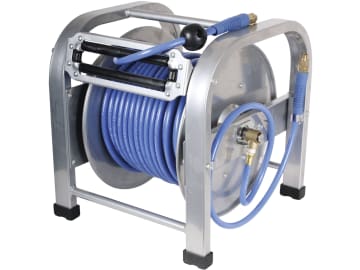 Airpress Schlauchaufroller für Druckluft selbstaufrollend, frei stehend, 8 x 12 mm, 30 m, 46587 Airpress Schlauchaufroller für Druckluft selbstaufrollend, frei stehend, 8 x 12 mm, 30 m, 46587