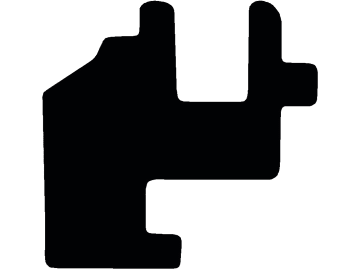 Fußmatte gekettelt, aus Velours, schwarz, für Mercedes-Benz Traktor MB-Trac 700, 800, 900, 1000, 1100, mit Seitenschaltung, Bj. 76 – 91 Fußmatte gekettelt, aus Velours, schwarz, für Mercedes-Benz Traktor MB-Trac 700, 800, 900, 1000, 1100, mit Seitenschaltung, Bj. 76 – 91