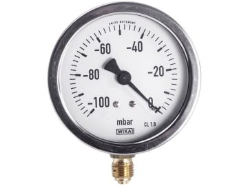 Gaspardo Vakuum-Manometer, Ø 80 mm, Betriebsdruck 0 bis -1 bar, F03151288R Gaspardo Vakuum-Manometer, Ø 80 mm, Betriebsdruck 0 bis -1 bar, F03151288R