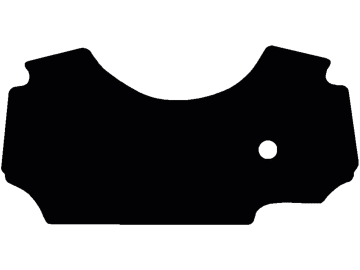 Fußmatte gekettelt, aus Velours, schwarz, für Claas Traktor Atos 200, 300, ab Bj. 15 Fußmatte gekettelt, aus Velours, schwarz, für Claas Traktor Atos 200, 300, ab Bj. 15