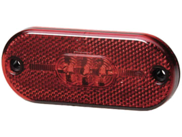 Hella® LED-Positionsleuchte oval, rot, 108 x 44 x 10,5 mm, N/A, E4 14801, 2TM 357 009-011 Hella® LED-Positionsleuchte oval, rot, 108 x 44 x 10,5 mm, N/A, E4 14801, 2TM 357 009-011