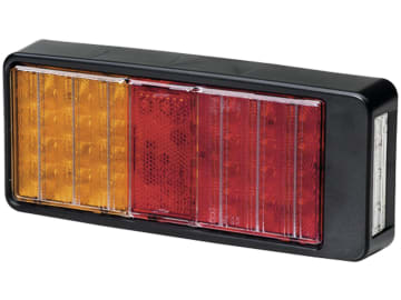 Hella® LED-Schlussleuchte eckig, Schluss-, Brems-, Blink- und Kennzeichenlicht mit Rückstrahler, 9 – 36 V DC, 2VB 357 020-001 Hella® LED-Schlussleuchte eckig, Schluss-, Brems-, Blink- und Kennzeichenlicht mit Rückstrahler, 9 – 36 V DC, 2VB 357 020-001