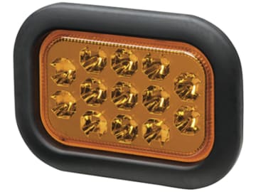 Hella® LED-Blinkleuchte eckig, hinten links/rechts, 164 x 117 x 35 mm, 12 – 24 V DC, 13 LEDs, E9 11523, 2BA 357 025-011 Hella® LED-Blinkleuchte eckig, hinten links/rechts, 164 x 117 x 35 mm, 12 – 24 V DC, 13 LEDs, E9 11523, 2BA 357 025-011