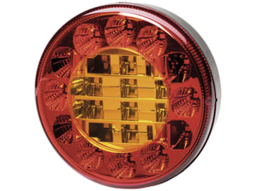 Hella® LED-Schlussleuchte rund, Schluss-, Brems- und Blinklicht, 10 – 30 V DC, 2SD 357 027-001 Hella® LED-Schlussleuchte rund, Schluss-, Brems- und Blinklicht, 10 – 30 V DC, 2SD 357 027-001