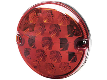 Hella® LED-Nebelschlussleuchte rund, rot, Ø außen 94,5 mm, N/A, E9 1158, 2NE 357 028-031 Hella® LED-Nebelschlussleuchte rund, rot, Ø außen 94,5 mm, N/A, E9 1158, 2NE 357 028-031