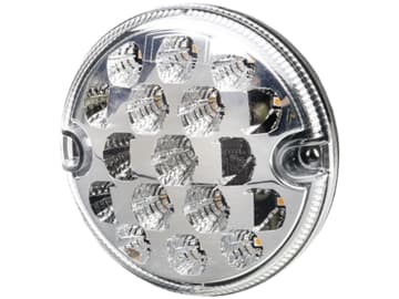 Hella® LED-Blink-Positionsleuchte rund, vorn links/rechts, Ø außen 94,5 mm, 10 – 30 V DC, 17 LEDs, E9 6654; ECE, 2BE 357 028-051 Hella® LED-Blink-Positionsleuchte rund, vorn links/rechts, Ø außen 94,5 mm, 10 – 30 V DC, 17 LEDs, E9 6654; ECE, 2BE 357 028-051