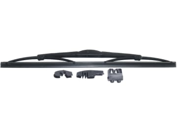 Wischerblatt Länge 350 mm mit drei Adaptern für Haken, Bajonett- oder Schraubbefestigung Wischerblatt Länge 350 mm mit drei Adaptern für Haken, Bajonett- oder Schraubbefestigung