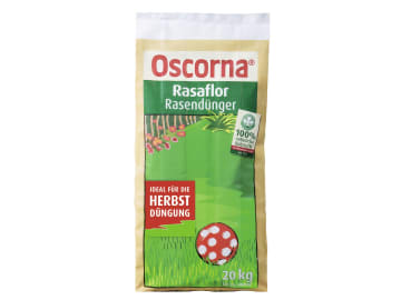 Oscorna® Rasaflor fein organischer NPK 8+4+0.5 Langzeitdünger mit Spurenelementen, ideal für Rasen Neuansaaten 20 kg Sack Oscorna® Rasaflor fein organischer NPK 8+4+0.5 Langzeitdünger mit Spurenelementen, ideal für Rasen Neuansaaten 20 kg Sack
