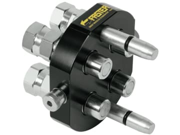 Faster® Stecker "MST5" 2P, 4-fach 3/8" IG BSP, DN 10, für Multikupplung, Loshälfte Faster® Stecker "MST5" 2P, 4-fach 3/8" IG BSP, DN 10, für Multikupplung, Loshälfte