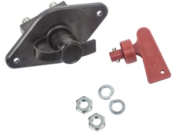 Herth + Buss Batterietrennschalter 24 V/250 A, Einbaumaß Ø 22,5 mm, Schlüssel Kunststoff rot, Spritzschutzkappe, 70 465 018 Herth + Buss Batterietrennschalter 24 V/250 A, Einbaumaß Ø 22,5 mm, Schlüssel Kunststoff rot, Spritzschutzkappe, 70 465 018