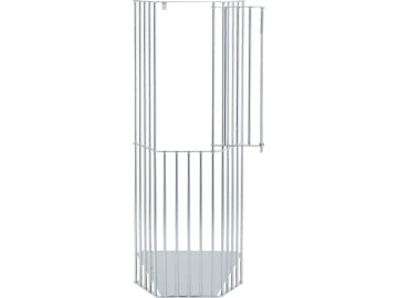 Growi® Heuraufe "Pidero" 80 x 200 x 40 cm, Fassungsvermögen 24 kg, feuerverzinkt, 5974 Growi® Heuraufe "Pidero" 80 x 200 x 40 cm, Fassungsvermögen 24 kg, feuerverzinkt, 5974