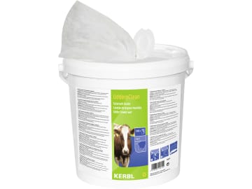 KERBL Euterpapier "UdderoClean" 200 x 200 mm 1.000 St., feucht, im Eimer, 15815 KERBL Euterpapier "UdderoClean" 200 x 200 mm 1.000 St., feucht, im Eimer, 15815