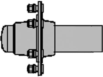 BPW Laufachsenstummel "GS-ST 4006" ohne Bremse, Vierkant 60 x 60 mm BPW Laufachsenstummel "GS-ST 4006" ohne Bremse, Vierkant 60 x 60 mm