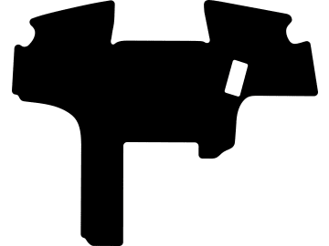 Fußmatte gekettelt, aus Velours, schwarz, für John Deere Traktor 7930, Bj. 07 – 11 Fußmatte gekettelt, aus Velours, schwarz, für John Deere Traktor 7930, Bj. 07 – 11