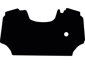 Fußmatte gekettelt, aus Velours, schwarz, für Lamborghini Traktor Serie Spire, ab Bj. 05.14 Fußmatte gekettelt, aus Velours, schwarz, für Lamborghini Traktor Serie Spire, ab Bj. 05.14