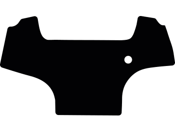 Fußmatte gekettelt, aus Velours, schwarz, für Lamborghini Traktor R6, ab Bj. 12 Fußmatte gekettelt, aus Velours, schwarz, für Lamborghini Traktor R6, ab Bj. 12