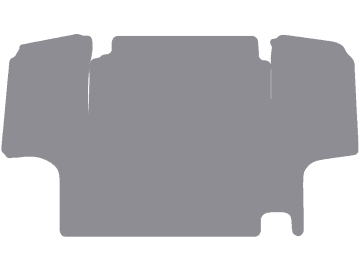 Fußmatte aus Gummi, hellgrau, für Case IH Traktor 844 XL, Bj. 81 – 96 Fußmatte aus Gummi, hellgrau, für Case IH Traktor 844 XL, Bj. 81 – 96