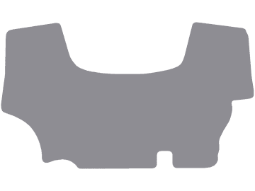 Fußmatte Gummi hellgrau, für Case IH Traktor JX 70, 80, 90, mit mechanischem Differential, ab Bj. 14 Fußmatte Gummi hellgrau, für Case IH Traktor JX 70, 80, 90, mit mechanischem Differential, ab Bj. 14