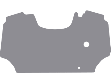 Fußmatte aus Gummi, hellgrau, für Deutz-Fahr Traktor Serie 5 Ecoline, mit Differential Sperrpedal, ab Bj. 05.14 Fußmatte aus Gummi, hellgrau, für Deutz-Fahr Traktor Serie 5 Ecoline, mit Differential Sperrpedal, ab Bj. 05.14