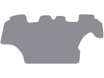 Fußmatte aus Gummi, hellgrau, für Ford New Holland Traktor Serie T6, mit Autocommand, Automatik, ab Bj. 12 Fußmatte aus Gummi, hellgrau, für Ford New Holland Traktor Serie T6, mit Autocommand, Automatik, ab Bj. 12