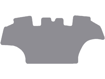 Fußmatte aus Gummi, hellgrau, für Steyr Traktor CVT, 4000 Profi CVT, ab Bj. 13 Fußmatte aus Gummi, hellgrau, für Steyr Traktor CVT, 4000 Profi CVT, ab Bj. 13