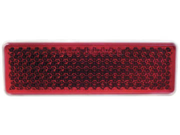 Herth + Buss Rückstrahler rechteckig, rot, 130 x 42 mm, geschraubt; M 5, 78 623 050 Herth + Buss Rückstrahler rechteckig, rot, 130 x 42 mm, geschraubt; M 5, 78 623 050
