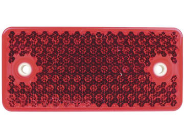 Herth + Buss Rückstrahler rechteckig, rot, 94 x 44 mm, geschraubt; mit Bohrung, 78 623 036 Herth + Buss Rückstrahler rechteckig, rot, 94 x 44 mm, geschraubt; mit Bohrung, 78 623 036