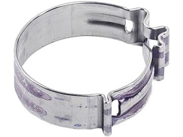 Schlauchschelle "Cobra", schraublos, Ø 19,5 mm; 21,0 mm, Breite 8 mm, violett Schlauchschelle "Cobra", schraublos, Ø 19,5 mm; 21,0 mm, Breite 8 mm, violett
