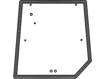 Heckscheibe, grün, für Massey Ferguson 5425-8480-Kabine Serien 6100, 6200, 8100 Heckscheibe, grün, für Massey Ferguson 5425-8480-Kabine Serien 6100, 6200, 8100