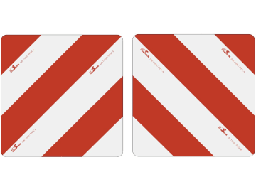 Warntafel "Folie Typ 1" links/rechts, beidseitig, ohne Beleuchtung, 423 x 423 mm Warntafel "Folie Typ 1" links/rechts, beidseitig, ohne Beleuchtung, 423 x 423 mm