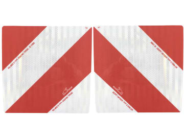 Warntafel "Folie Typ 3" links/rechts, beidseitig, ohne Beleuchtung, 282 x 282 mm Warntafel "Folie Typ 3" links/rechts, beidseitig, ohne Beleuchtung, 282 x 282 mm