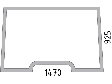 Frontscheibe, klar, für Claas Ares RX 540–720, RZ 540–836, 540–836 Quadrishift, 540–836 Powershift, Atles RZ 915–936 Frontscheibe, klar, für Claas Ares RX 540–720, RZ 540–836, 540–836 Quadrishift, 540–836 Powershift, Atles RZ 915–936