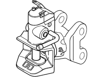 Rockinger Zugmaul "RO855A", automatisch mit Konsole, Ø Bolzen 30,6 mm, für MB-Trac 700 – 1100 (7,5 t), RO855A0432C Rockinger Zugmaul "RO855A", automatisch mit Konsole, Ø Bolzen 30,6 mm, für MB-Trac 700 – 1100 (7,5 t), RO855A0432C