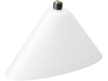 Birchmeier® Sprühschirm "Profi" 1,5 bis 6,0 bar, oval 370 x 140 mm, schraubbar, weiß, 10501606 Birchmeier® Sprühschirm "Profi" 1,5 bis 6,0 bar, oval 370 x 140 mm, schraubbar, weiß, 10501606