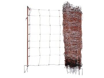 Ako Schafzaun "TopLine Net" 108 cm/50 m, orange; weiß, mit Doppelspitze, stromführend, 27318 Ako Schafzaun "TopLine Net" 108 cm/50 m, orange; weiß, mit Doppelspitze, stromführend, 27318
