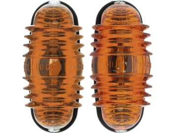 Hella® Blinkleuchte oval, vorn/hinten links/rechts, 83 x 40 x 41 mm, mit/ohne chrombrillantem Rand, Befestigung Anbau; senkrecht; 2 St. Schraube M 4 Hella® Blinkleuchte oval, vorn/hinten links/rechts, 83 x 40 x 41 mm, mit/ohne chrombrillantem Rand, Befestigung Anbau; senkrecht; 2 St. Schraube M 4