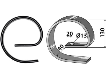 Industriehof® Verstärkungsfeder 32 x 10 mm, Ø 130 mm, für universal, 1.W241030-1 Industriehof® Verstärkungsfeder 32 x 10 mm, Ø 130 mm, für universal, 1.W241030-1