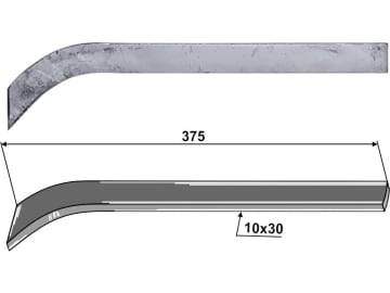 Industriehof® Schwergrubberstiel 375 x 30 x 10 mm für Fendt, Heywang, Rau, Stoll (Dehne), 1.10.1021 Industriehof® Schwergrubberstiel 375 x 30 x 10 mm für Fendt, Heywang, Rau, Stoll (Dehne), 1.10.1021