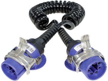 Brigade® Spiralkabel für BE-Serie, Trennstelle mit ABS-Steckdosen, 7-polig, 4750 Brigade® Spiralkabel für BE-Serie, Trennstelle mit ABS-Steckdosen, 7-polig, 4750