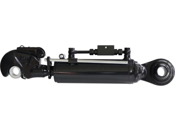 Hydraulischer Oberlenker, Kat. 2/2 (25,4 mm), Länge 604 – 884 mm, Sperrblock oben, mit Fanghaken und Kugelgelenk Hydraulischer Oberlenker, Kat. 2/2 (25,4 mm), Länge 604 – 884 mm, Sperrblock oben, mit Fanghaken und Kugelgelenk