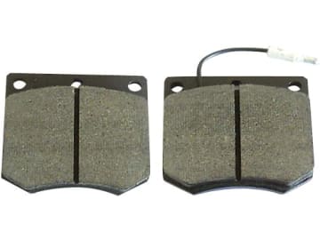 Bremsklotzsatz (2 St.) 78 x 66 x 15 mm, mit Warnkontakt für Case IH, Eicher, Fendt, Schlüter Bremsklotzsatz (2 St.) 78 x 66 x 15 mm, mit Warnkontakt für Case IH, Eicher, Fendt, Schlüter