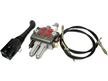 Einhebelsteuerventil dw/dw+S, 70 l/min, Einhebelsteuerung mit 2 Seilzügen 2.000 mm Einhebelsteuerventil dw/dw+S, 70 l/min, Einhebelsteuerung mit 2 Seilzügen 2.000 mm