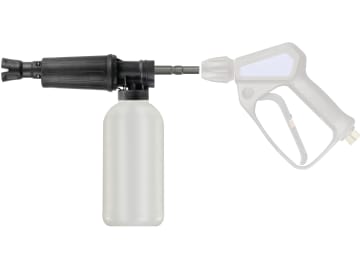 Schaumkanone "Easyfoamer ST-73.1" mit Dosierung und Flasche, Anschluss Stecknippel KW Schaumkanone "Easyfoamer ST-73.1" mit Dosierung und Flasche, Anschluss Stecknippel KW