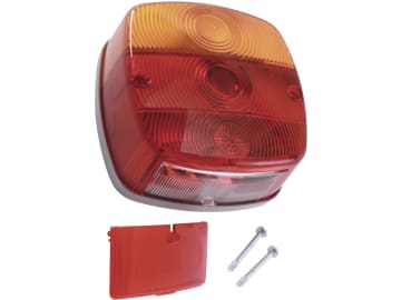 Hella® Schlussleuchte eckig, links/rechts, 121 x 121 x 56 mm, P21W / R10W, Schlusslicht; Bremslicht; Blinklicht; Kennzeichenlicht, 2SE 002 578-701 Hella® Schlussleuchte eckig, links/rechts, 121 x 121 x 56 mm, P21W / R10W, Schlusslicht; Bremslicht; Blinklicht; Kennzeichenlicht, 2SE 002 578-701