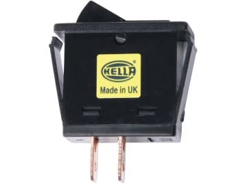 Hella® Wippschalter 12 V, mit Steckkontakt, 2 Anschlüsse, EIN/AUS; Schließer, 6EH 004 406-001 Hella® Wippschalter 12 V, mit Steckkontakt, 2 Anschlüsse, EIN/AUS; Schließer, 6EH 004 406-001