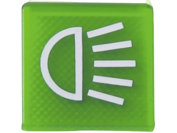 Hella® Symboleinsatz Licht, grün, für Wippschalter, 9XT 713 630-301 Hella® Symboleinsatz Licht, grün, für Wippschalter, 9XT 713 630-301