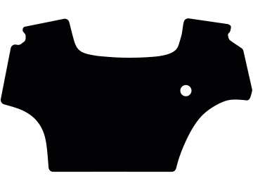 Fußmatte gekettelt, aus Velours, schwarz, für Same Traktor Virtus, ohne Motorbremse, ab Bj. 01.18 Fußmatte gekettelt, aus Velours, schwarz, für Same Traktor Virtus, ohne Motorbremse, ab Bj. 01.18