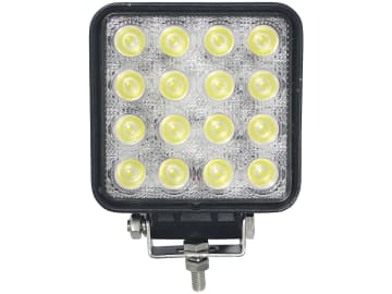 LED-Arbeitsscheinwerfer rechteckig 3.200 lm, 10 – 30 V, 16 LEDs, Funkentstörung Klasse 3 LED-Arbeitsscheinwerfer rechteckig 3.200 lm, 10 – 30 V, 16 LEDs, Funkentstörung Klasse 3