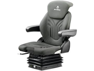 Grammer Traktorsitz "Compacto® Comfort M", luftgefedert, High-Performance-Stoff, anthrazit/grün/silber Grammer Traktorsitz "Compacto® Comfort M", luftgefedert, High-Performance-Stoff, anthrazit/grün/silber