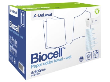 DeLaval Euterpapier "Biocel 600", 2 Rollen x 600 Blatt, 741006806 DeLaval Euterpapier "Biocel 600", 2 Rollen x 600 Blatt, 741006806